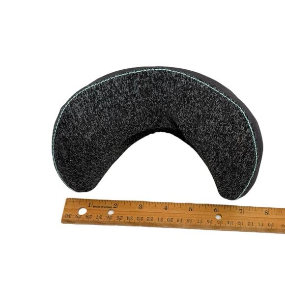 Bullrest Commuter Travel Neck Pillow Ergonomic Mint Gray Memory Foam Brookstone - Picture 5 of 5